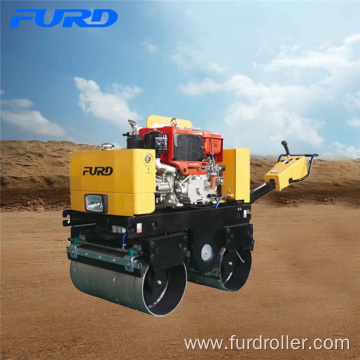 Manual Operating Mini Double Drum Vibratory Roller Compactor